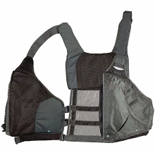 View of open Solitude II Women's Silver PFD