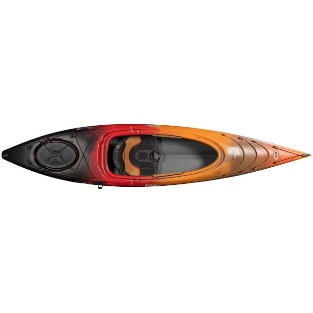 Top down view of the Old Town Loon 126 Lava recreational kayak