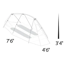 Alpenlite XT 2 Person Tent spec diagram