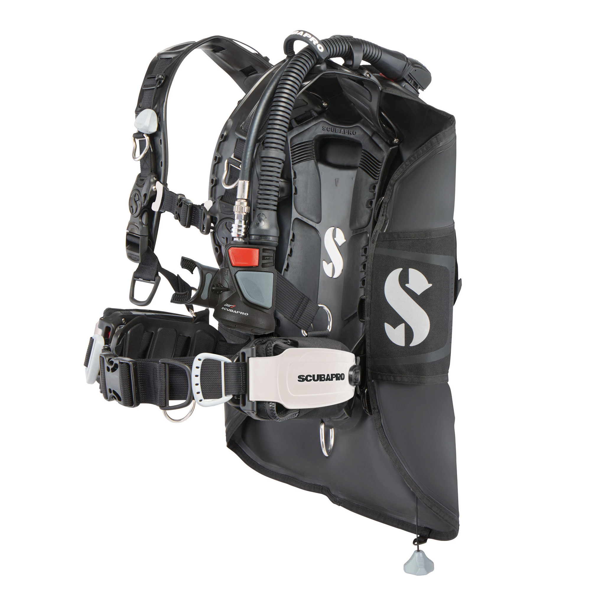 Hydros Pro 2 BCD, W/AIR 2, Black/Yellow, M - SCUBAPRO Hydros Pro 2 BCD, W/AIR 2, Black/Yellow, M - SCUBAPRO