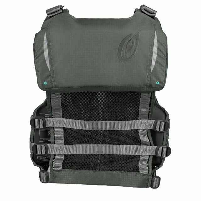 Back view of Solitude II Women's Silver PFD