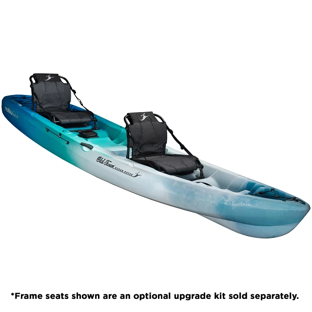 Old Town Ocean Kayak Malibu Two XL Horizon Recreational Kayak - Angled View with Malibu Seat Upgrade