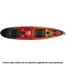 Old Town Ocean Kayak Malibu Two XL Lava Recreational Kayak - Top View with Malibu Seat Upgrade