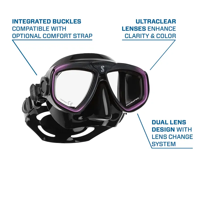 Zoom Dive Mask, Purple