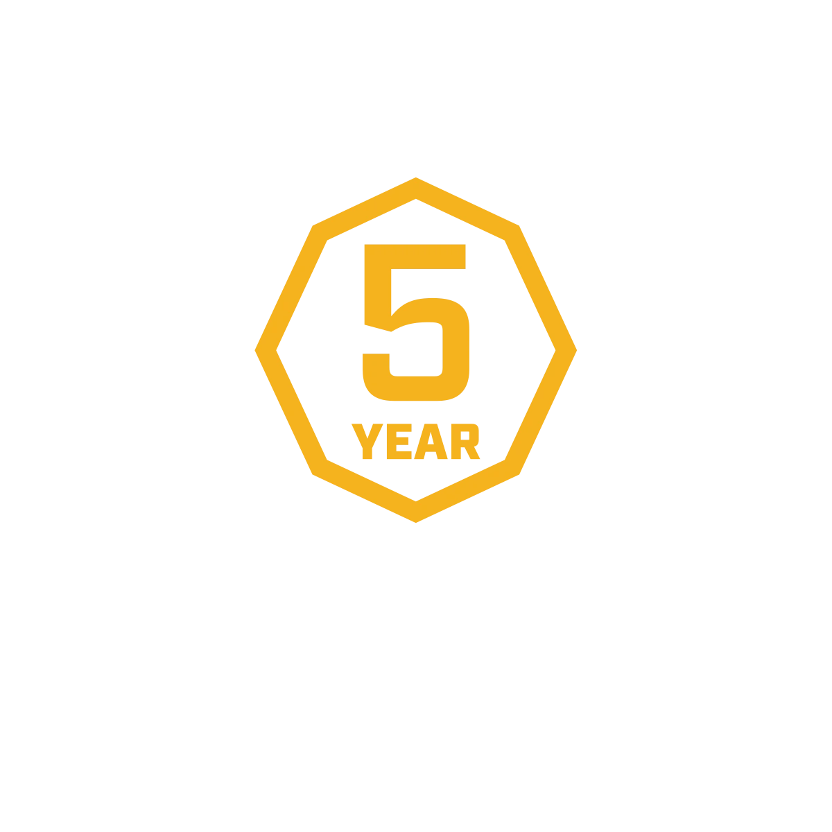5 Year Warranty - Tech Icon