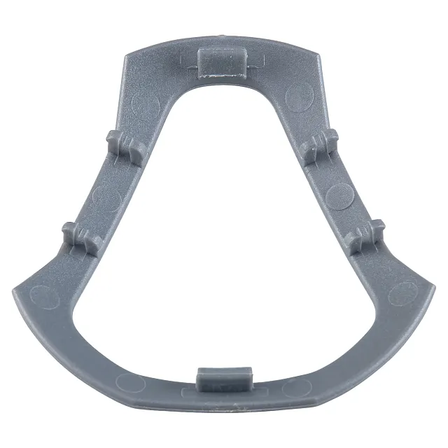 Achteraanzicht van het grafietkleurige C370 frame‑accessoire op een witte achtergrond.