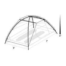 Tetragon HD 2 person tent spec diagram