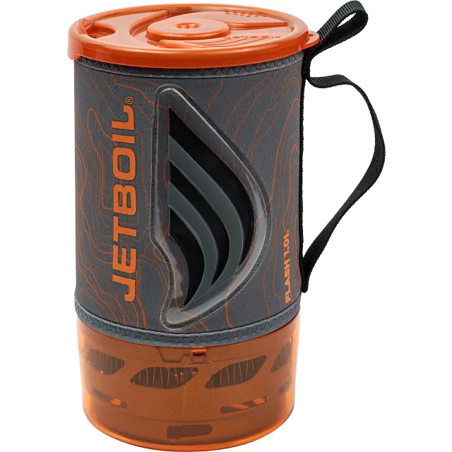 Packed Jetboil 1.0L + Windscreen system in cooking cup