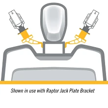 Illustration showing bracket mounted to boat