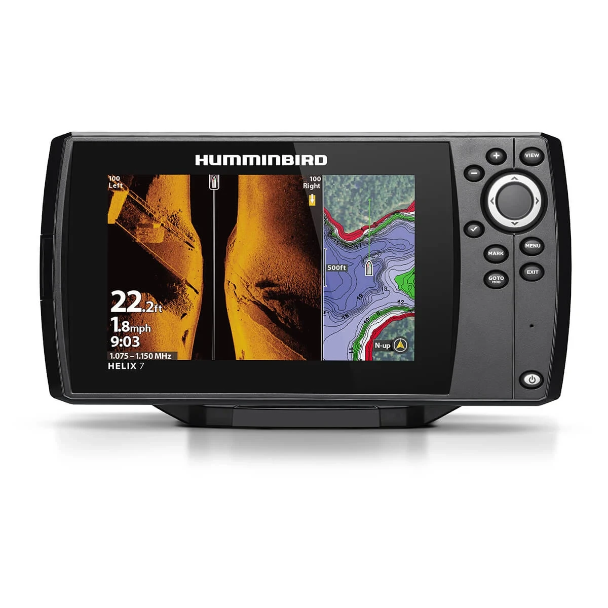 HELIX 7 CHIRP MEGA Side Imaging GPS G4 viewing straight on