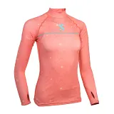 UPF 50 T-Flex Rashguard, Langarm, Damen, Coral