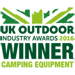 UK Outdoor Industry Awards - Camping Equipment Winner 2016