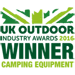 UK Outdoor Industry Awards - Camping Equipment Winner 2016