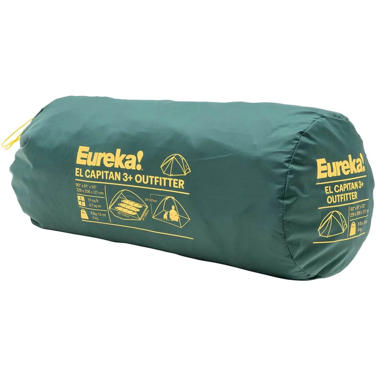 Packed Eureka! El Capitan 3+ Outfitter Tent in carry bag