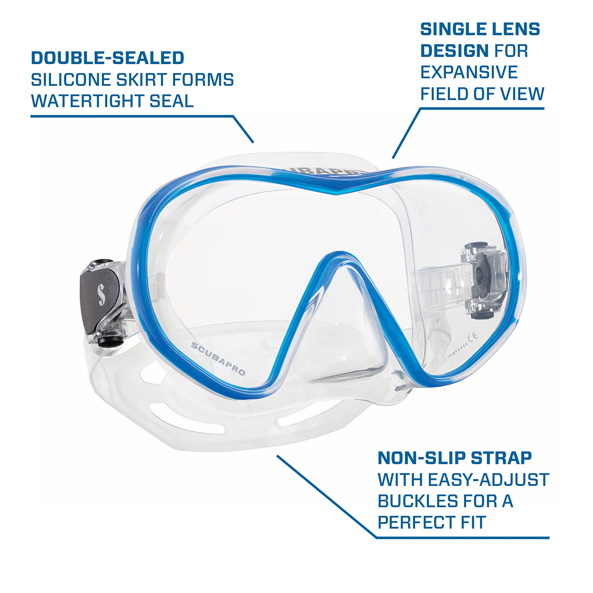 Scubapro Solo Scuba Snorkeling Dive Mask 