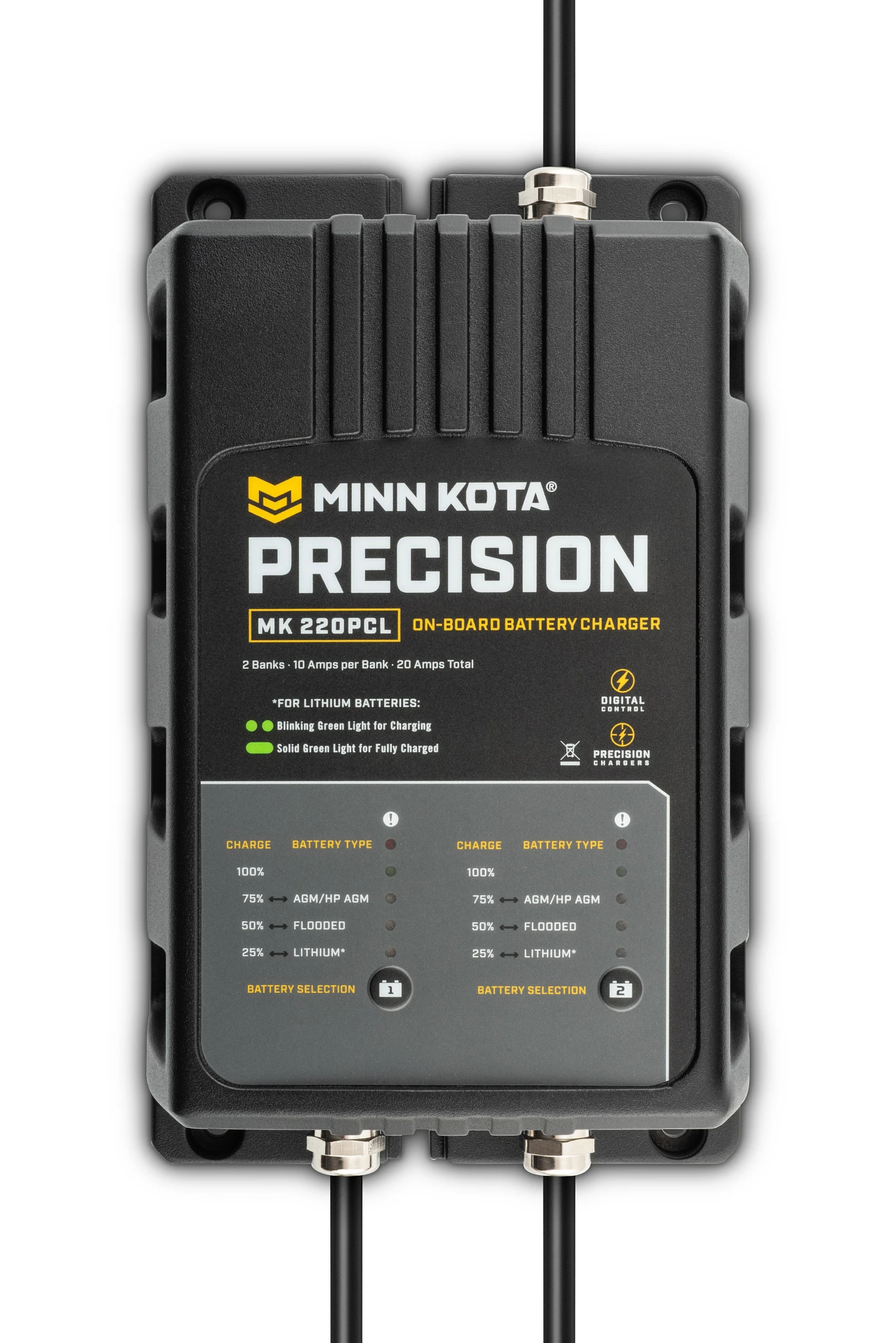 Precision On-Board MK 220 PCL Battery Charger top view