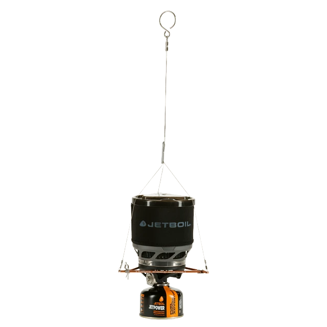 Hanging Kit shown with Jetboil cooking system