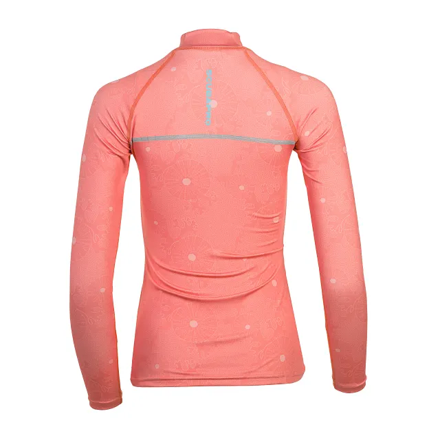 UPF 50 T-Flex Rash Guard, Long Sleeve, Women, Coral