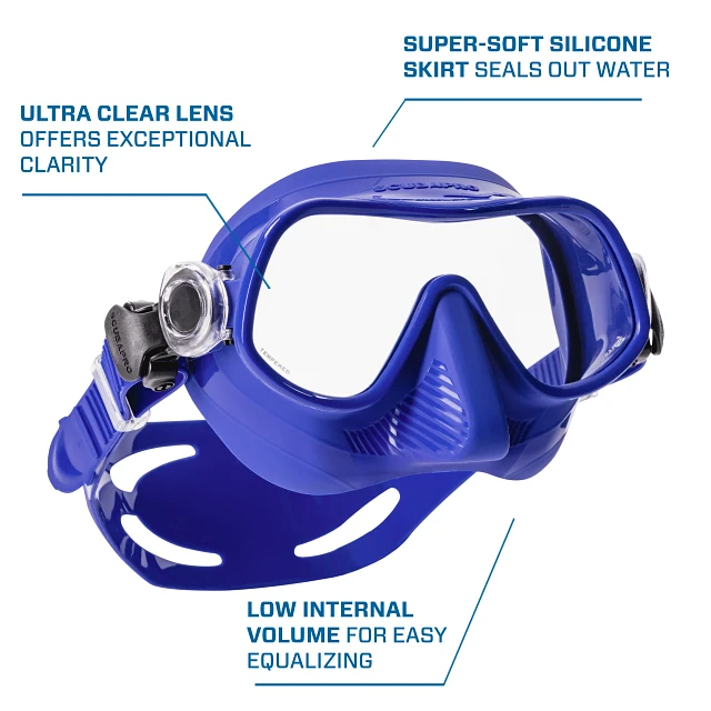 Steel Pro Dive Mask, Blue