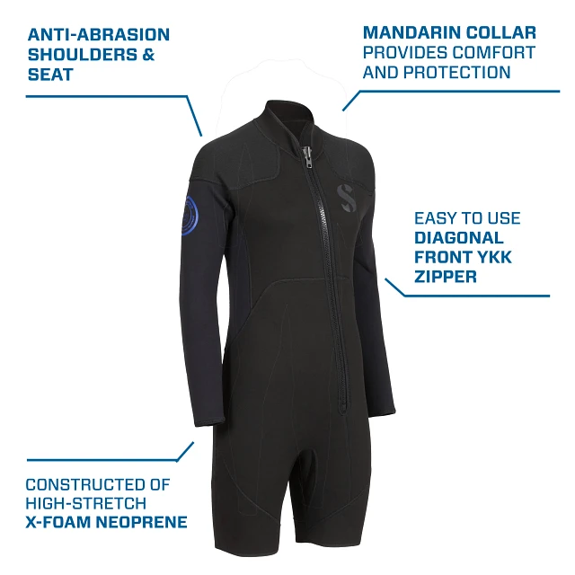 Oneflex Caribbean Shorty, Long Sleeve, 3mm - SCUBAPRO Oneflex Caribbean Shorty, Long Sleeve, 3mm - SCUBAPRO
