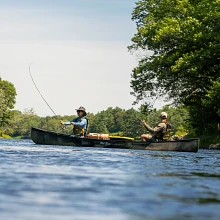 Fishing in the Old Town Discovery 158 canoe