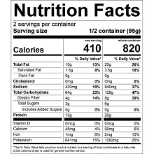 Good To-Go Herbed Mushroom Risotto Nutritional Info