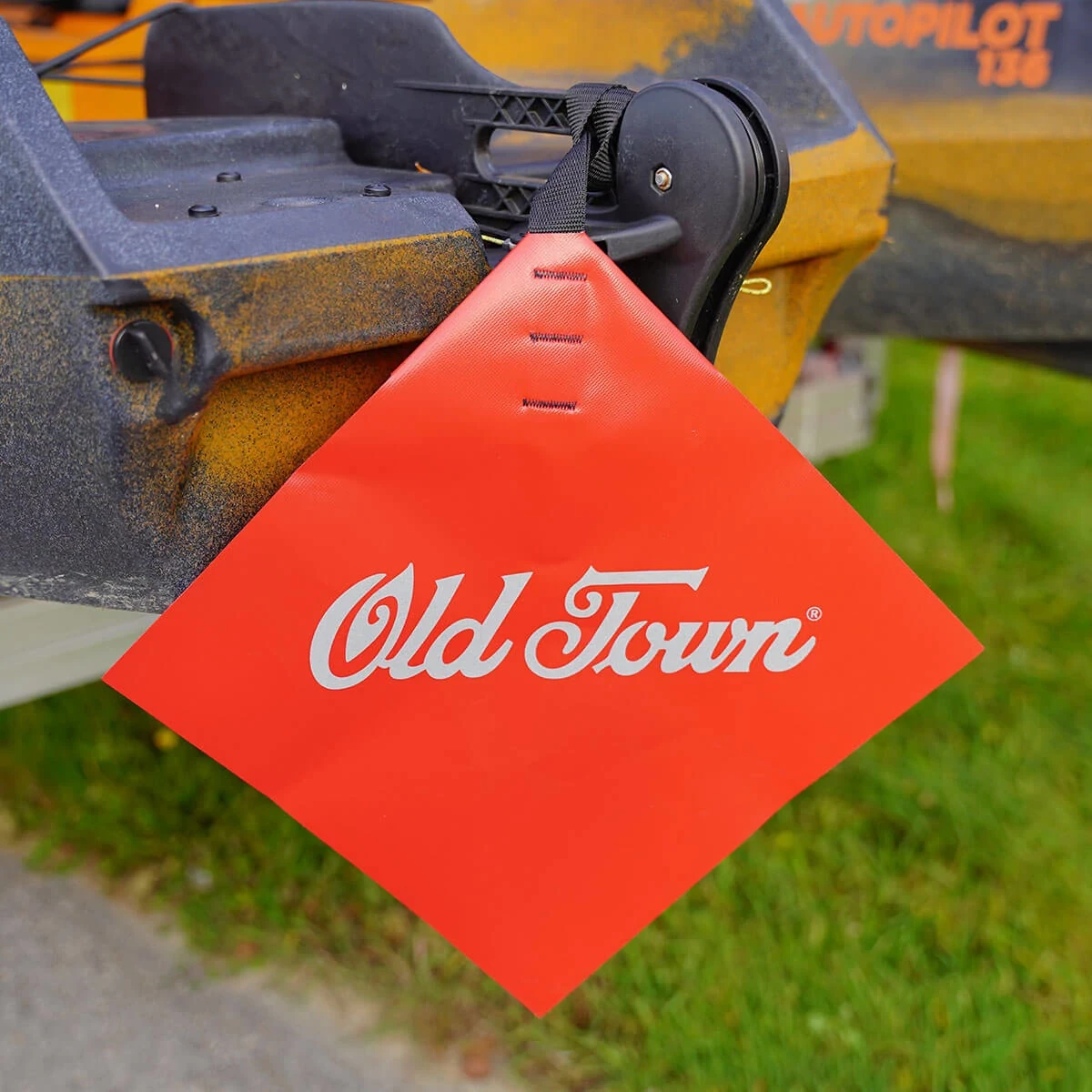 Old Town Red Trailer Flag