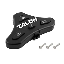 Angled view of Talon Foot Switch shown with three screws for deck mounting
