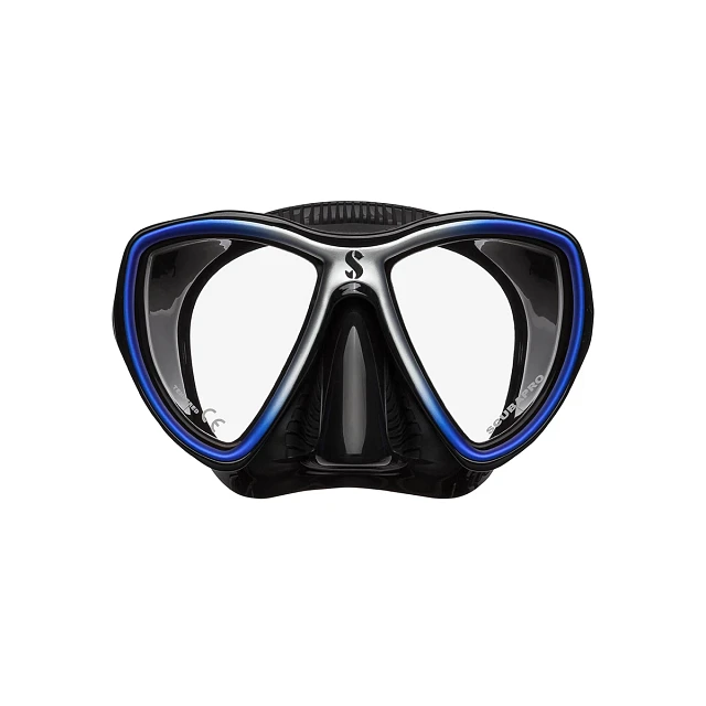 24.716.225, Synergy Mini Dive Mask, Black Skirt, Black/Blue/Silver