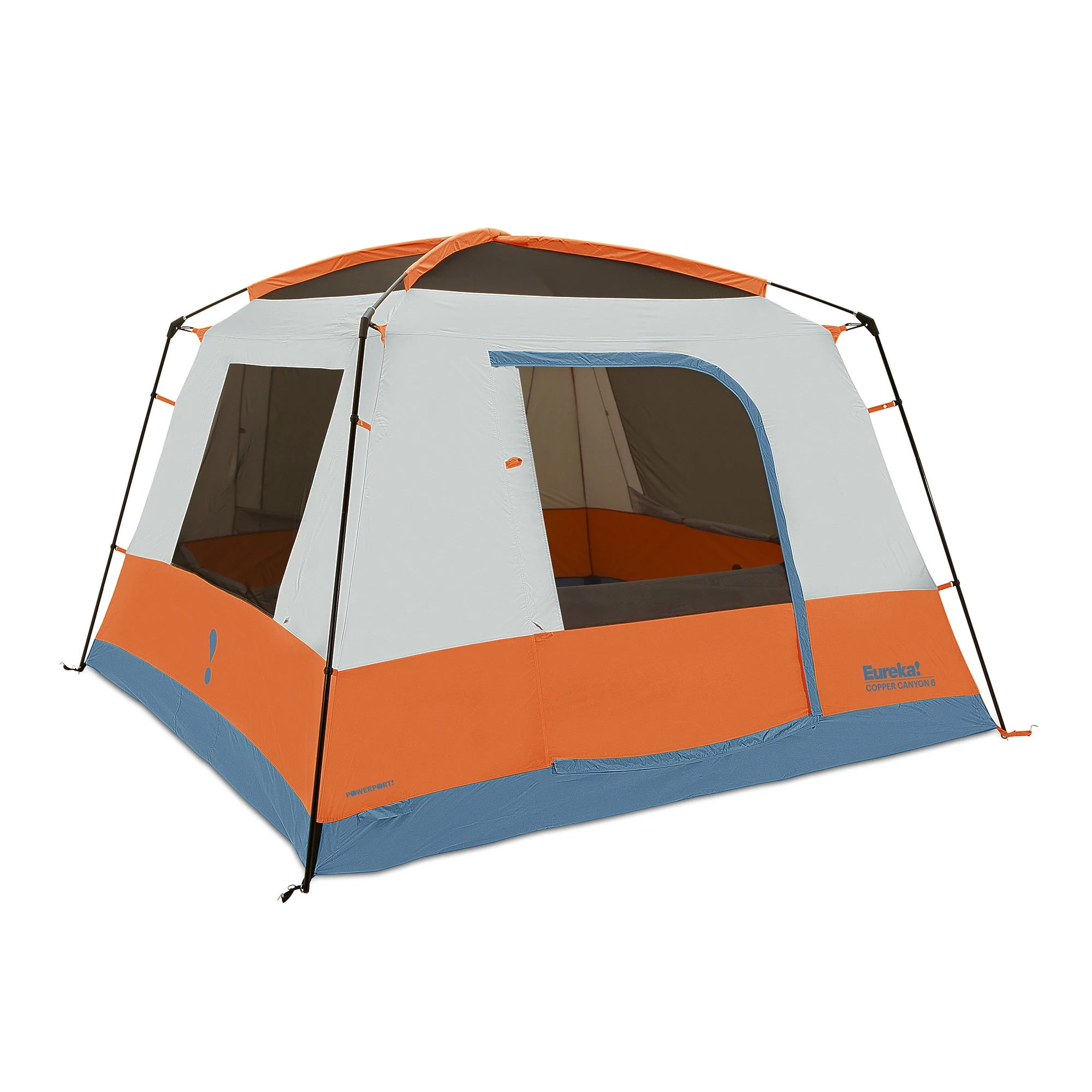 Copper Canyon LX 6 tent without rainfly windows open