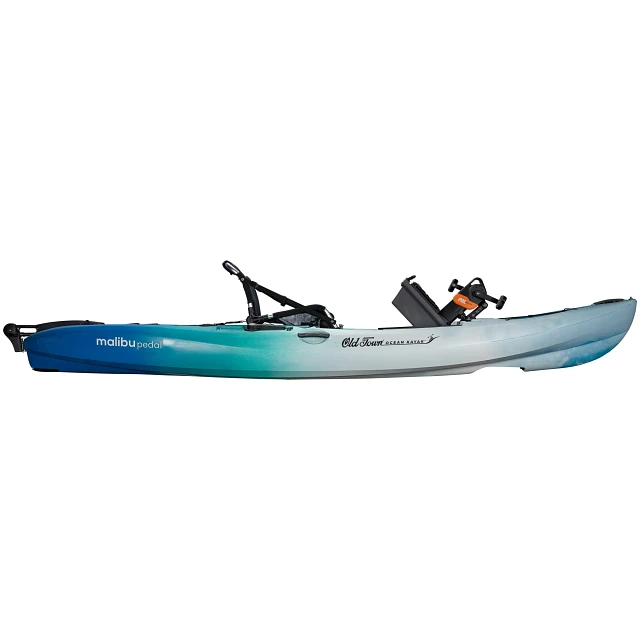 Old Town Ocean Kayak Malibu PDL Horizon Recreational Kayak - Side View with Prop Up