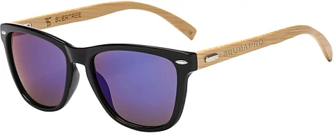 51.092.001, BAMBOO SUNGLASSES BLK/BLU.