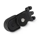 Black quick stacker line release with adjustable tension knob