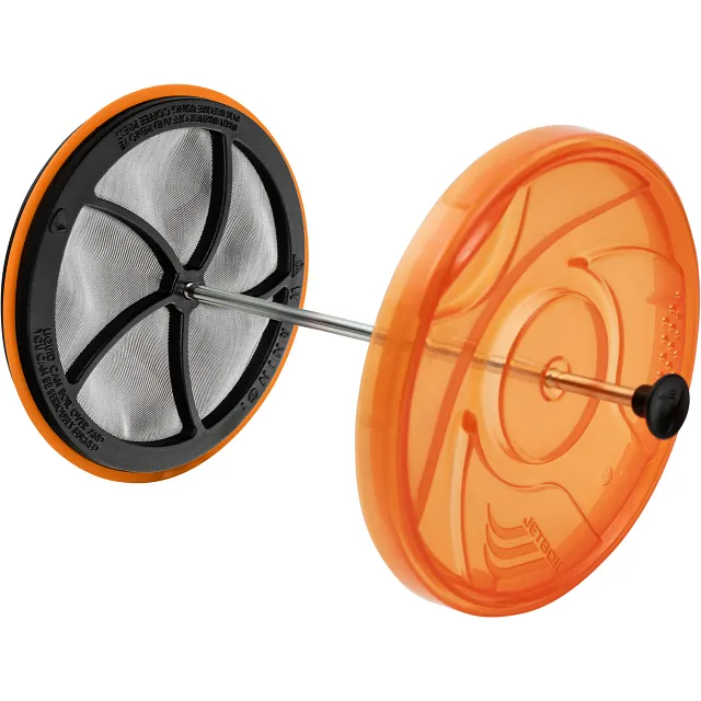 Jetboil Silicone Coffee Press in the Flash 1.8L Fast Boil System lid