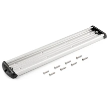 18-inch aluminum mounting track with eight Phillips head screws for mounting