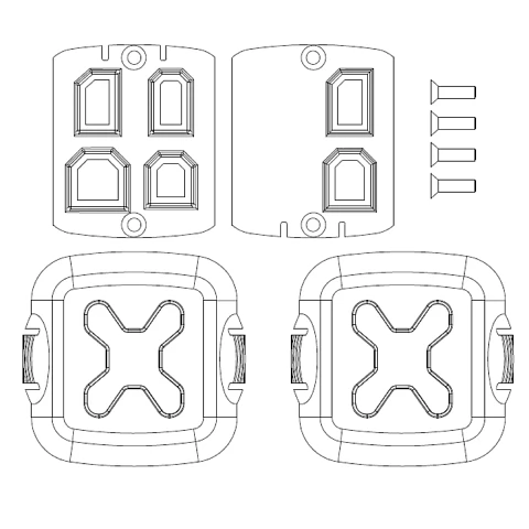 MBCC 1100ci - Cable Management Kit 1100 & 1100ci Series