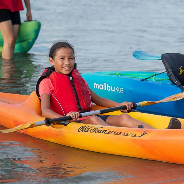 Child wearing Old Town Inlet Jr Youth Life Jacket
