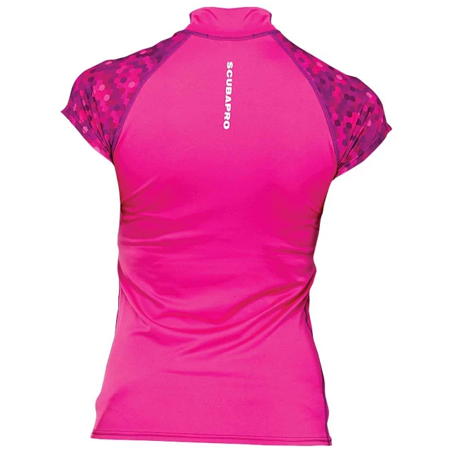 65.517.X00, UPF 50 Cap Sleeve Rash Guard, Women, Flamingo