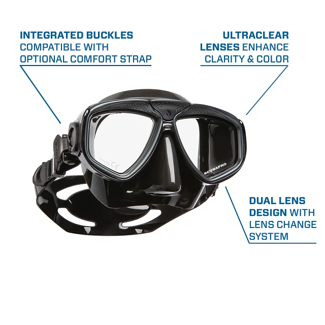 Zoom Dive Mask, Full Black