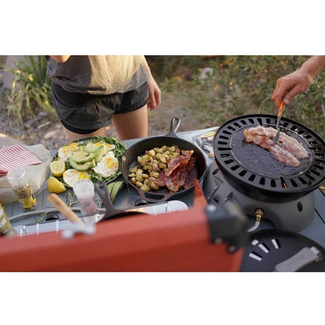 Cooking on the Spire Camp Stove and Gonzo Grill