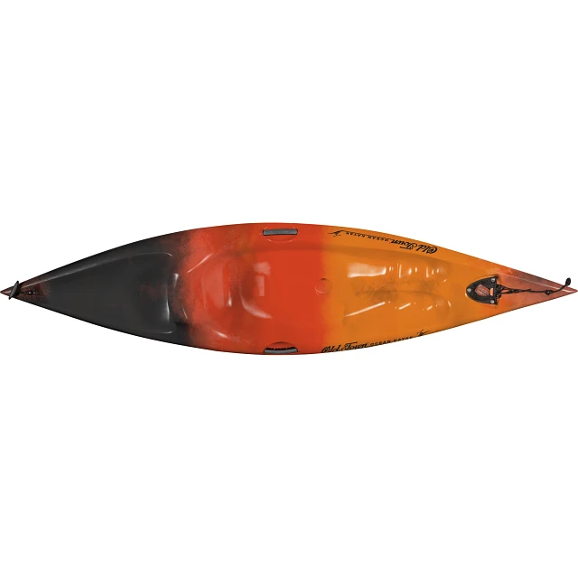 Old Town Ocean Kayak Banzai 9.5 Lava Recreational Kayak - Top Down View