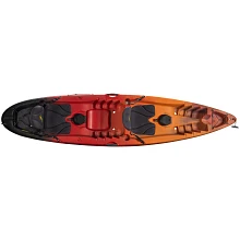 Old Town Ocean Kayak Malibu Two Lava Recreational Kayak - Top Down View