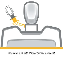 Illustration showing starboard jack plate mounting on a curved transom