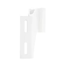 Back view of white, Raptor 4" starboard jack plate bracket