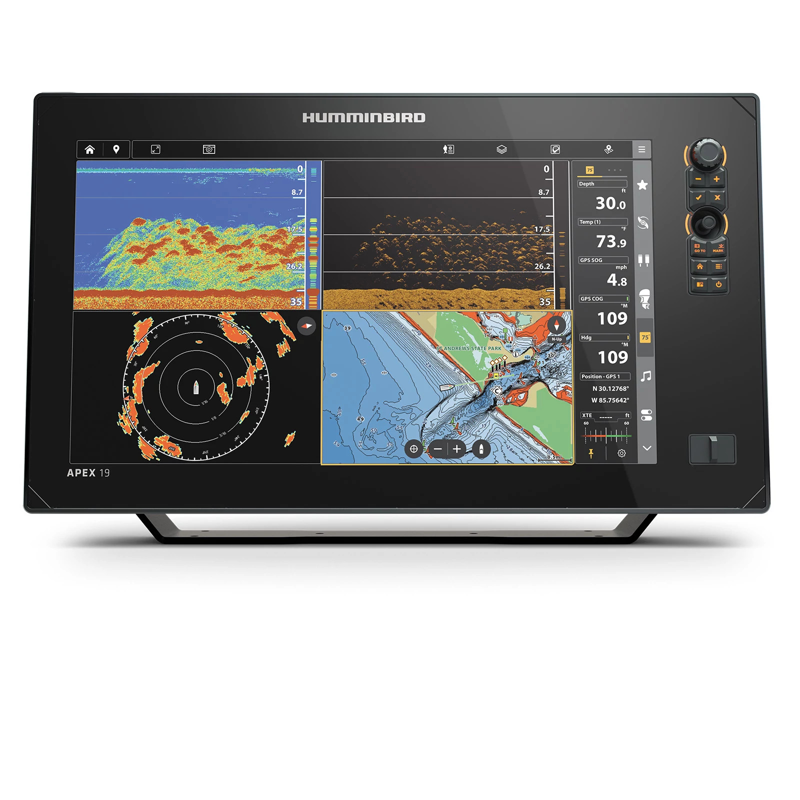 APEX 13 MEGA SI+ CHARTPLOTTER - Humminbird
