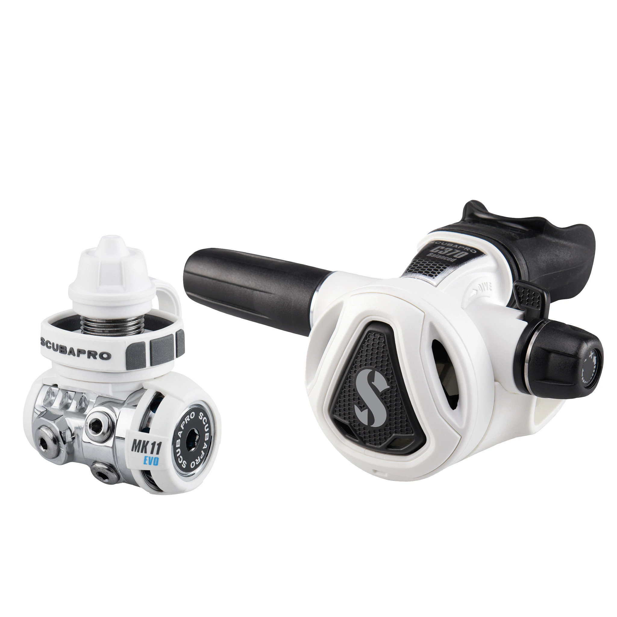 MK11 EVO/C370 Dive Regulator System, White - SCUBAPRO