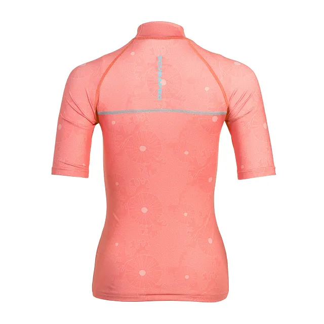UPF 50 T-Flex Rash Guard, Short Sleeve, Women, Coral