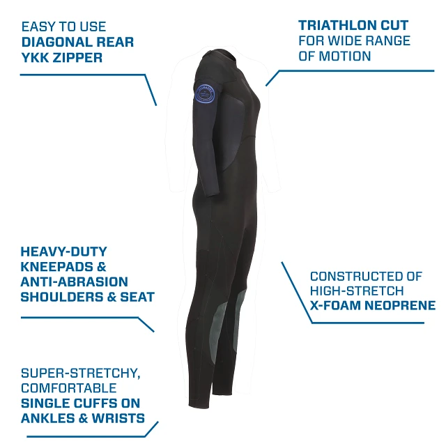 Oneflex Steamer, Back Zip, Women, 3mm, 3XL - SCUBAPRO Oneflex Steamer, Back Zip, Women, 3mm, 3XL - SCUBAPRO