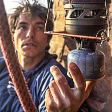 Hanging Kit in use while climbing