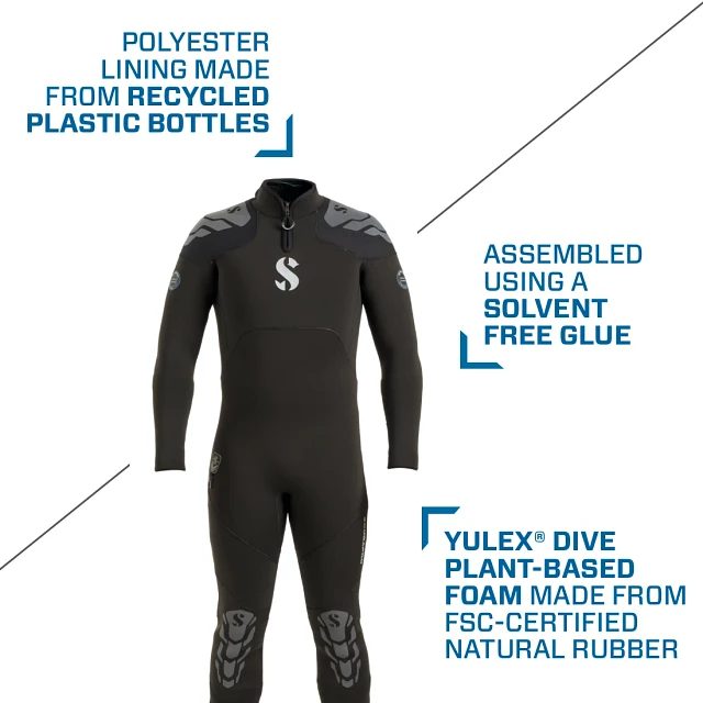 IST Men's 2 mm Neoprene 2-Piece Freediving Wetsuit - X-Large